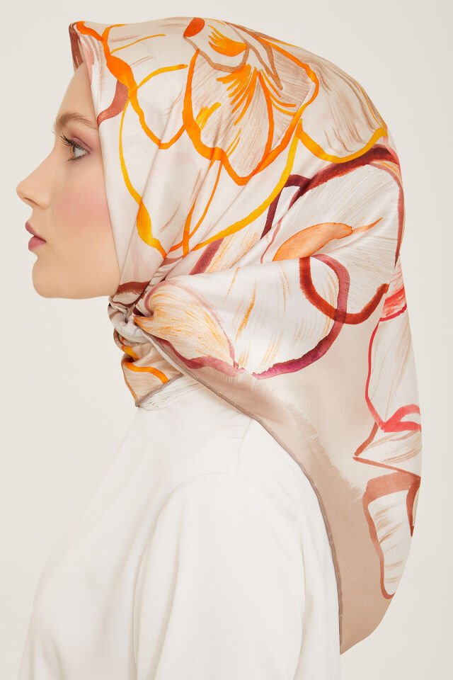 Armine İpek Eşarp 2024 İlkbahar-Yaz - 9110D-07 - Sura