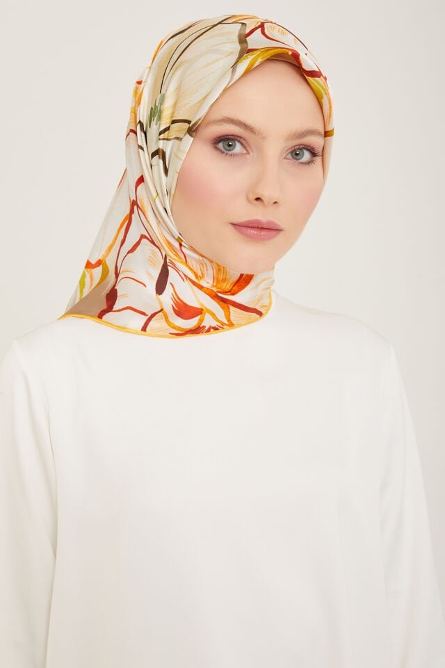Armine İpek Eşarp 2024 İlkbahar-Yaz - 9110D-31 - Tivil