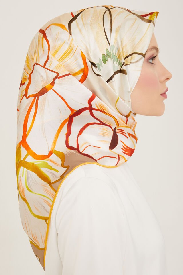 Armine İpek Eşarp 2024 İlkbahar-Yaz - 9110D-31 - Tivil