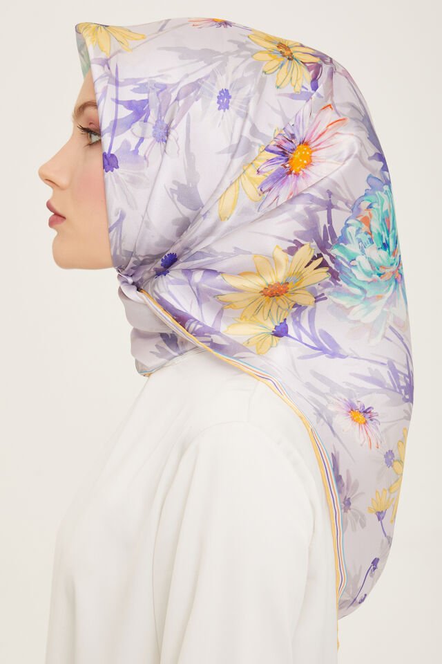 Armine İpek Eşarp 2024 İlkbahar-Yaz - 9129D-85 - Sura