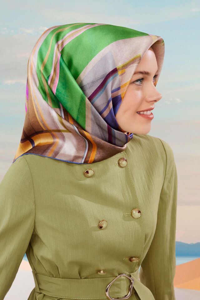 Armine İpek Eşarp 2024 İlkbahar-Yaz - 9147D-37 - Sura