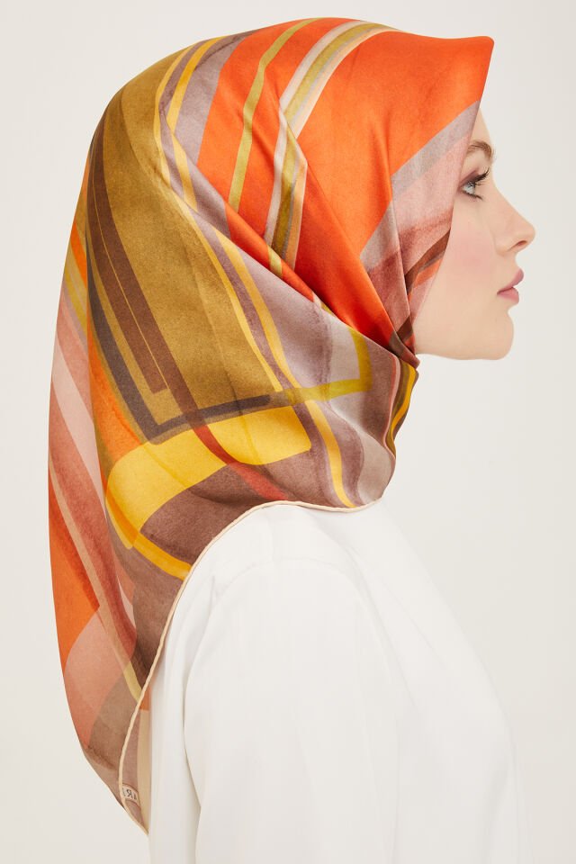 Armine İpek Eşarp 2024 İlkbahar-Yaz - 9147D-32 - Tivil