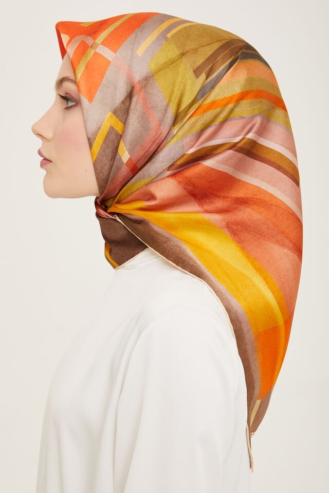 Armine İpek Eşarp 2024 İlkbahar-Yaz - 9147D-32 - Tivil