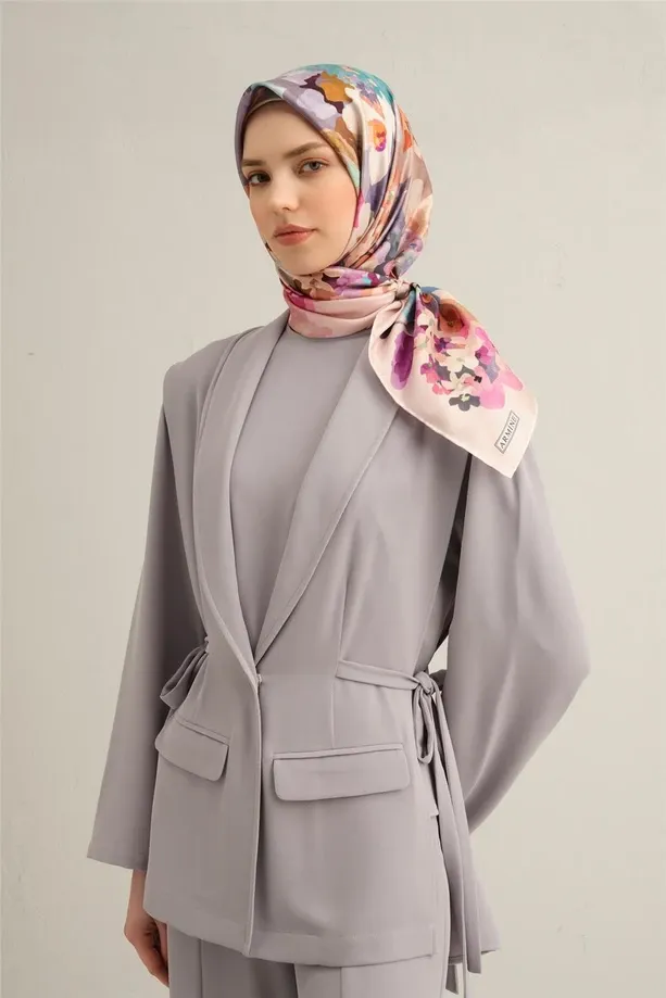 Armine İpek Eşarp 2025 İlkbahar-Yaz - 9334D-39 - Tivil