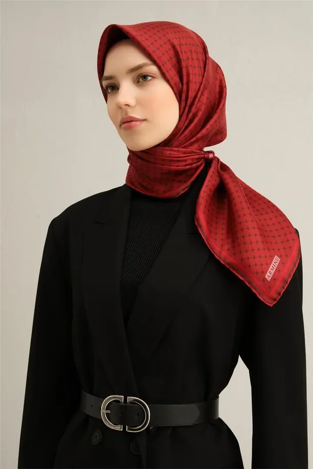 Armine İpek Eşarp 2025 İlkbahar-Yaz - 9345D-81 - Tivil