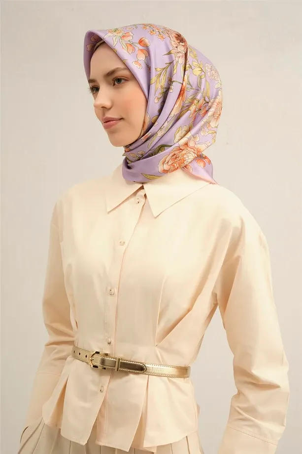 Armine İpek Eşarp 2025 İlkbahar-Yaz - 9347D-50 - Sura