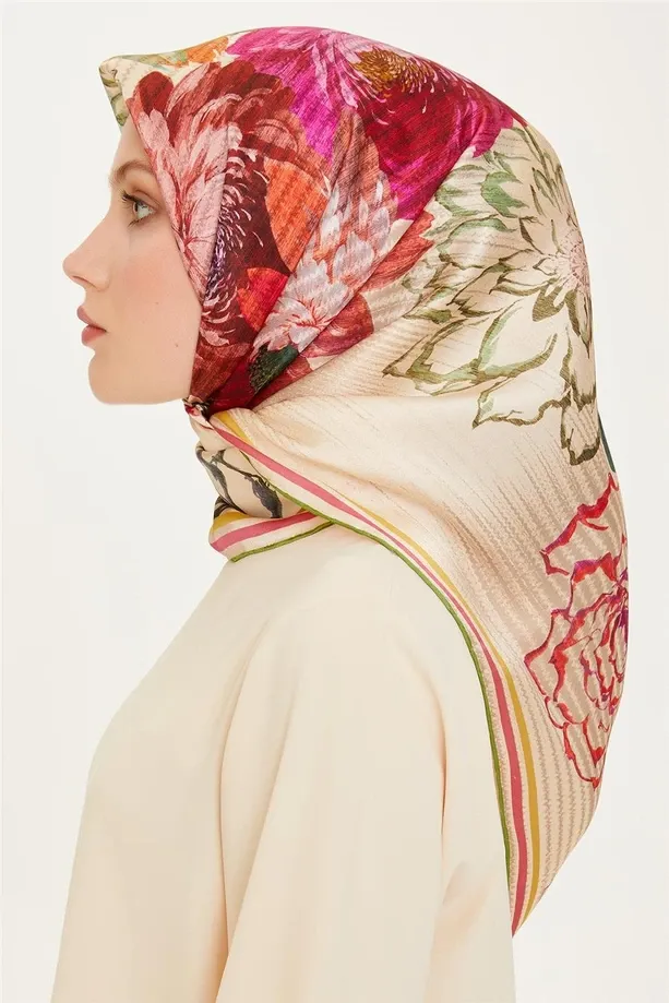 Armine İpek Eşarp 2024/2025 Sonbahar Kış - 9220D-35 -Tivil