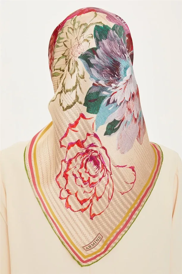 Armine İpek Eşarp 2024/2025 Sonbahar Kış - 9220D-35 -Tivil