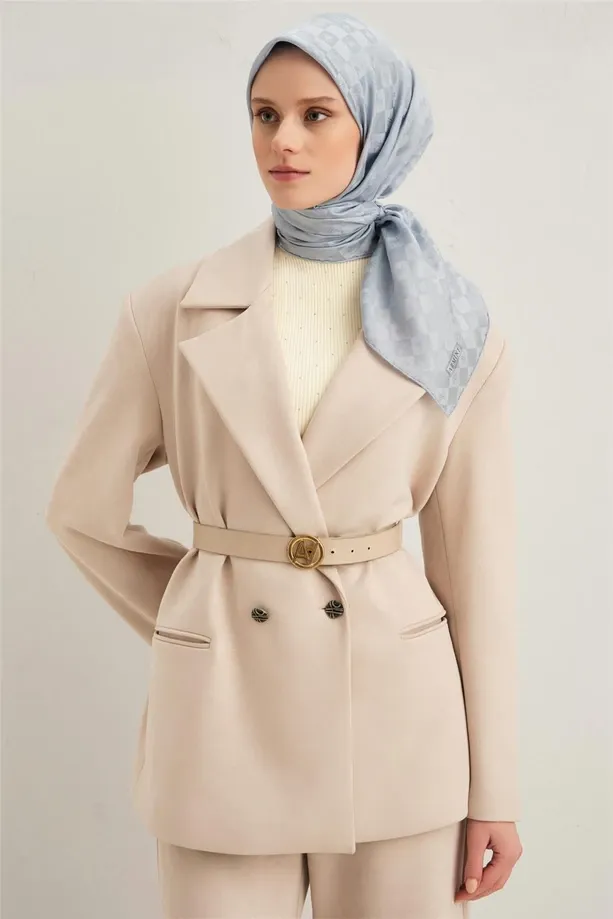 Armine Jakarlı İpek Pamuk Eşarp 2410698