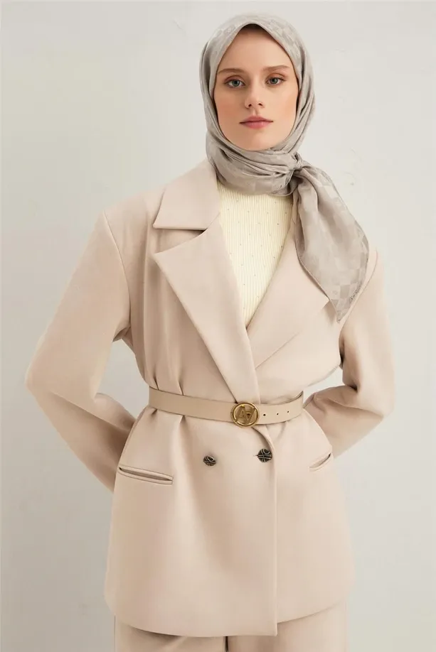 Armine Jakarlı İpek Pamuk Eşarp 2410692