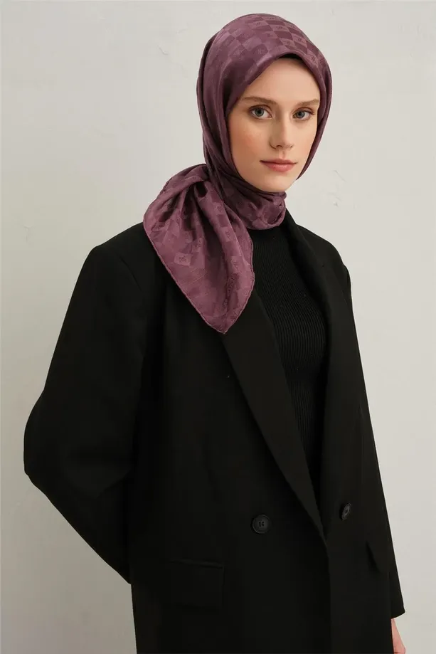 Armine Jakarlı İpek Pamuk Eşarp 2410702