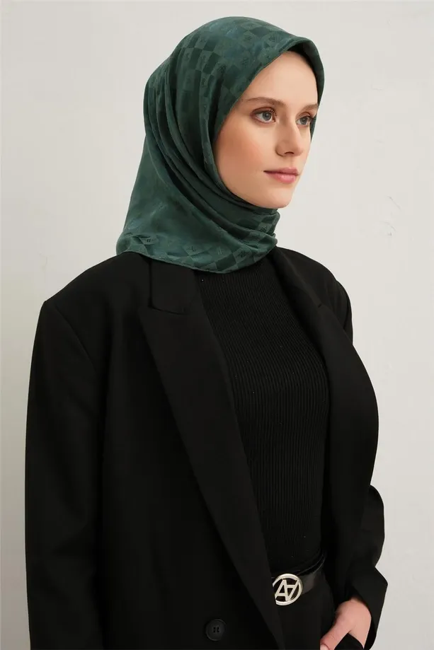 Armine Jakarlı İpek Pamuk Eşarp 2410703