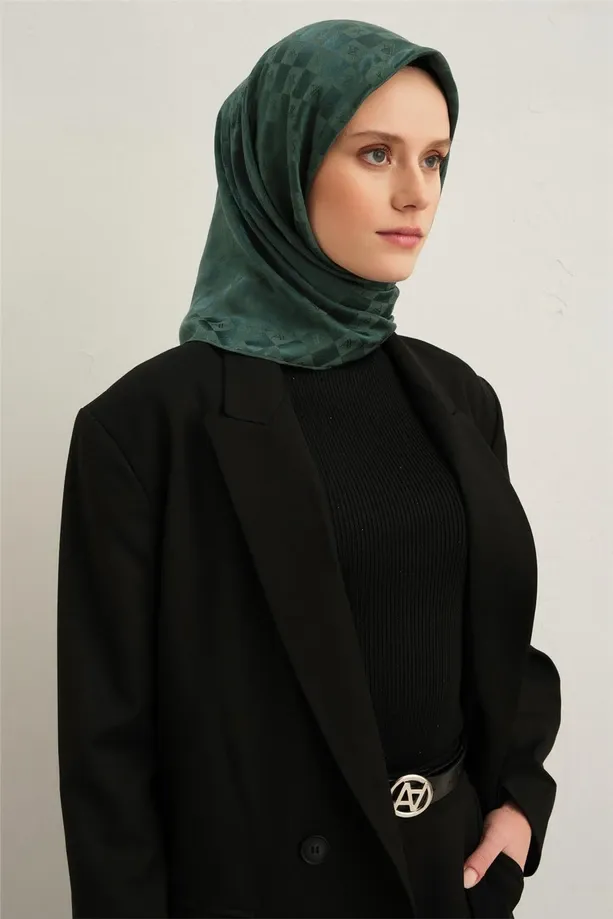 Armine Jakarlı İpek Pamuk Eşarp 2410703