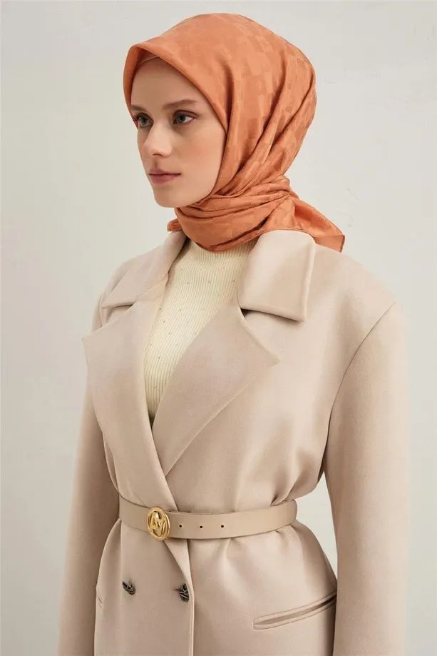 Armine Jakarlı İpek Pamuk Eşarp 2410075