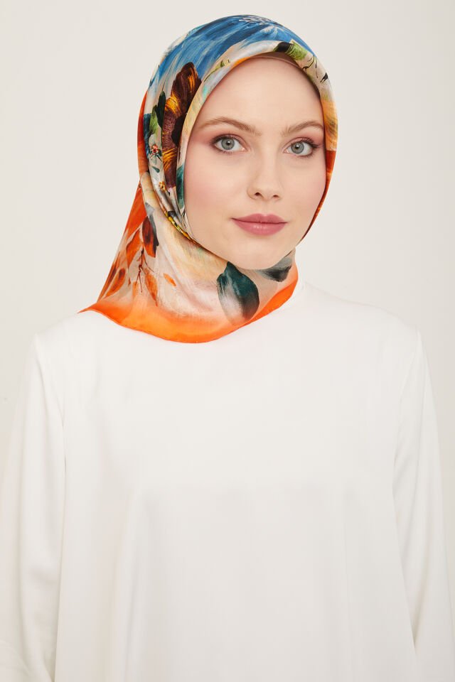 Armine İpek Eşarp 2024 İlkbahar-Yaz - 9133D-35 - Sura