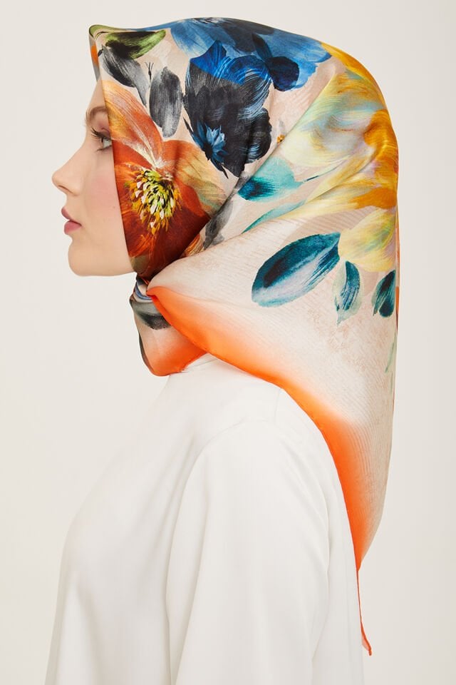 Armine İpek Eşarp 2024 İlkbahar-Yaz - 9133D-35 - Sura