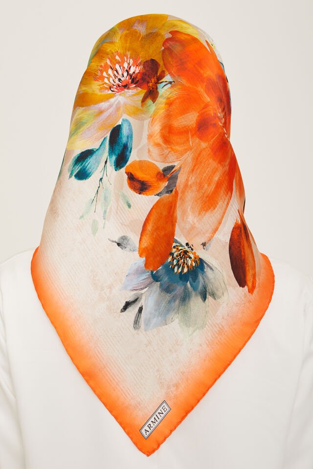 Armine İpek Eşarp 2024 İlkbahar-Yaz - 9133D-35 - Sura