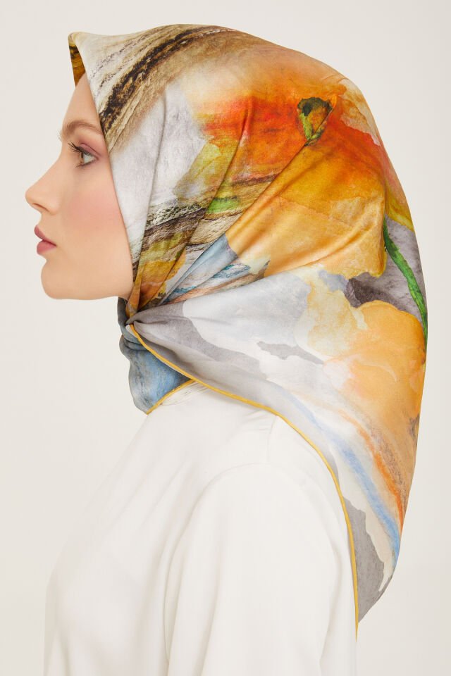 Armine İpek Eşarp 2024 İlkbahar-Yaz - 9102D-36 - Sura