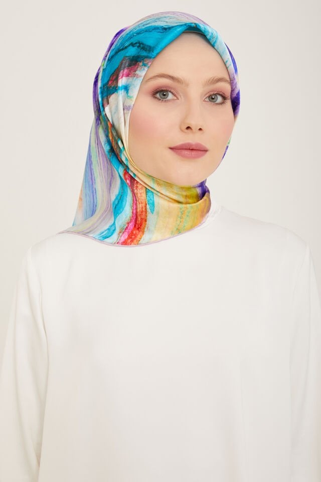 Armine İpek Eşarp 2024 İlkbahar-Yaz - 9102D-82 - Sura