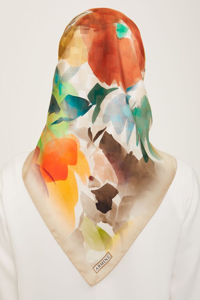 Armine İpek Eşarp 2024 İlkbahar-Yaz - 9103D-32 - Sura