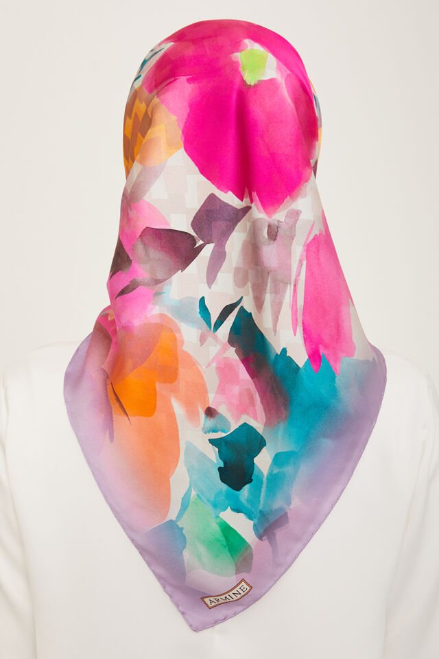 Armine İpek Eşarp 2024 İlkbahar-Yaz - 9103D-51- Sura