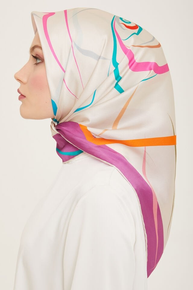 Armine İpek Eşarp 2024 İlkbahar-Yaz - 9115D-05 - Sura