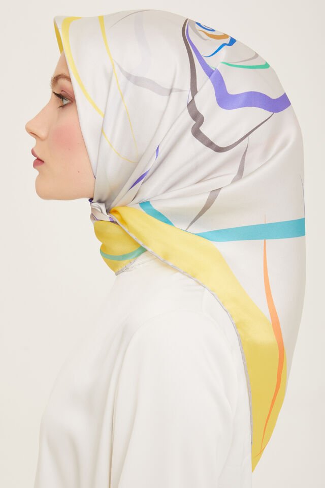 Armine İpek Eşarp 2024 İlkbahar-Yaz - 9115D-84 - Sura