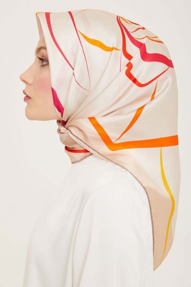 Armine İpek Eşarp 2024 İlkbahar-Yaz - 9115D-02 - Sura