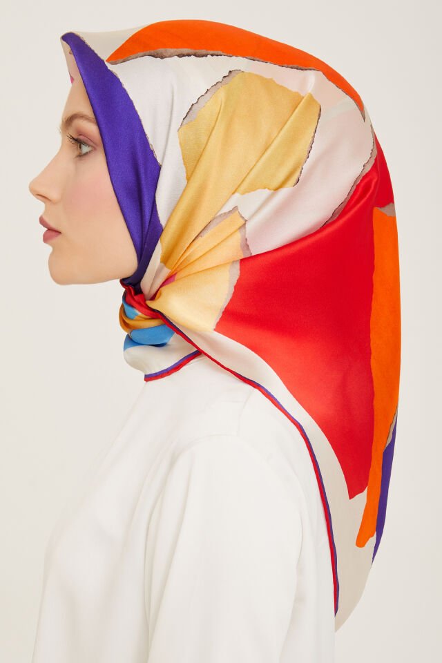 Armine İpek Eşarp 2024 İlkbahar-Yaz - 9125D-04 - Sura