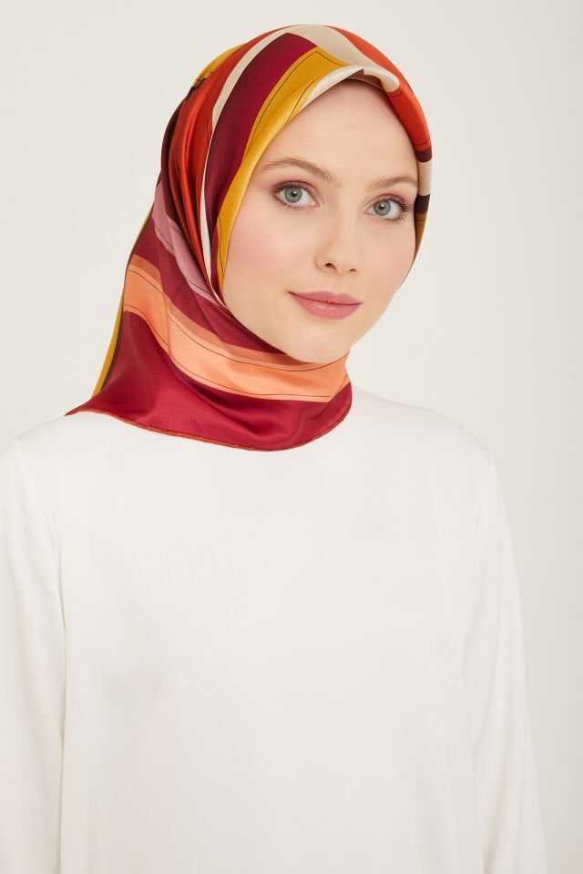 Armine İpek Eşarp 2024 İlkbahar-Yaz - 9122D-55 - Sura