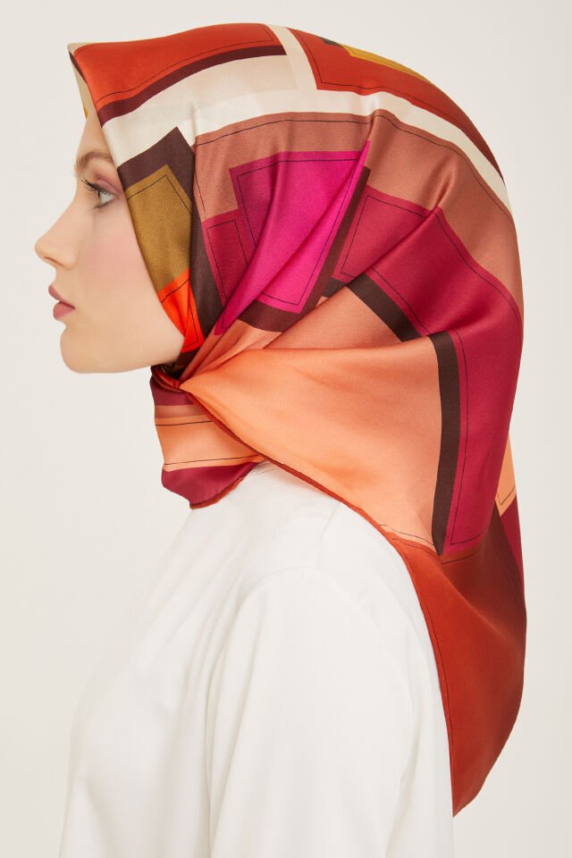 Armine İpek Eşarp 2024 İlkbahar-Yaz - 9122D-55 - Sura