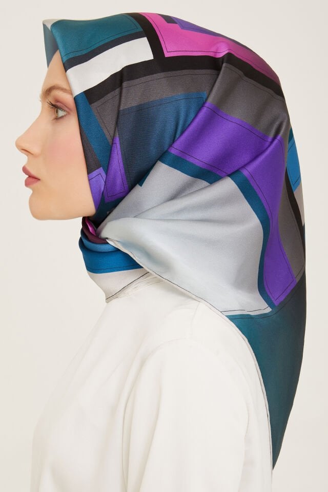 Armine İpek Eşarp 2024 İlkbahar-Yaz - 9122D-37 - Sura