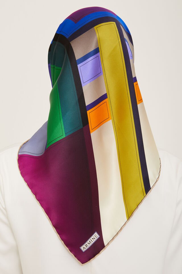 Armine İpek Eşarp 2024 İlkbahar-Yaz - 9122D-31 - Sura