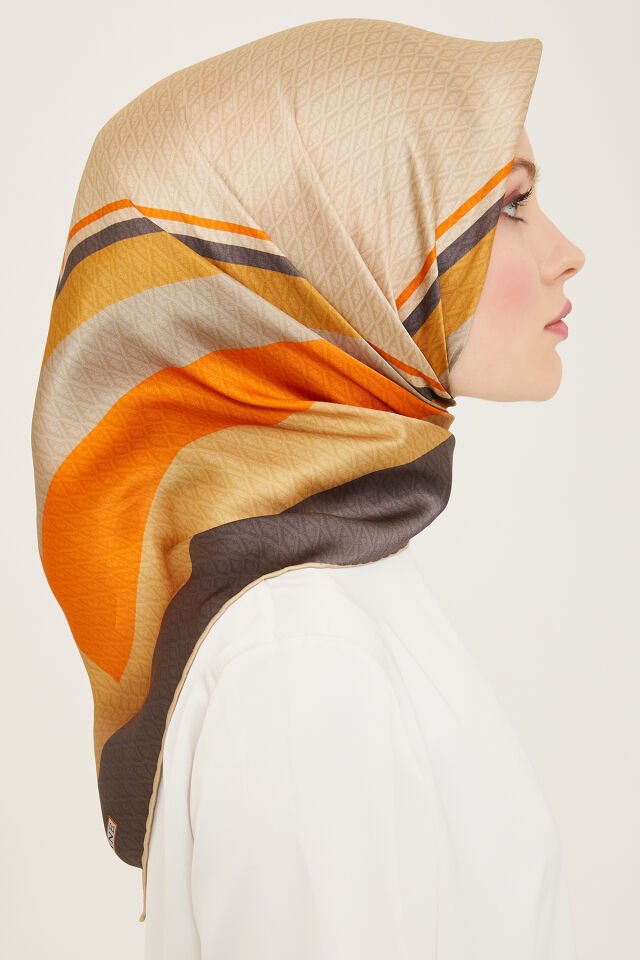 Armine İpek Eşarp 2024 İlkbahar-Yaz - 9111D-83 - Tivil