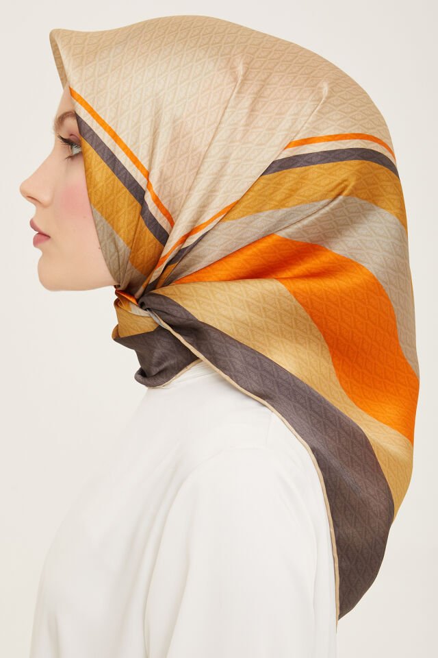 Armine İpek Eşarp 2024 İlkbahar-Yaz - 9111D-83 - Tivil