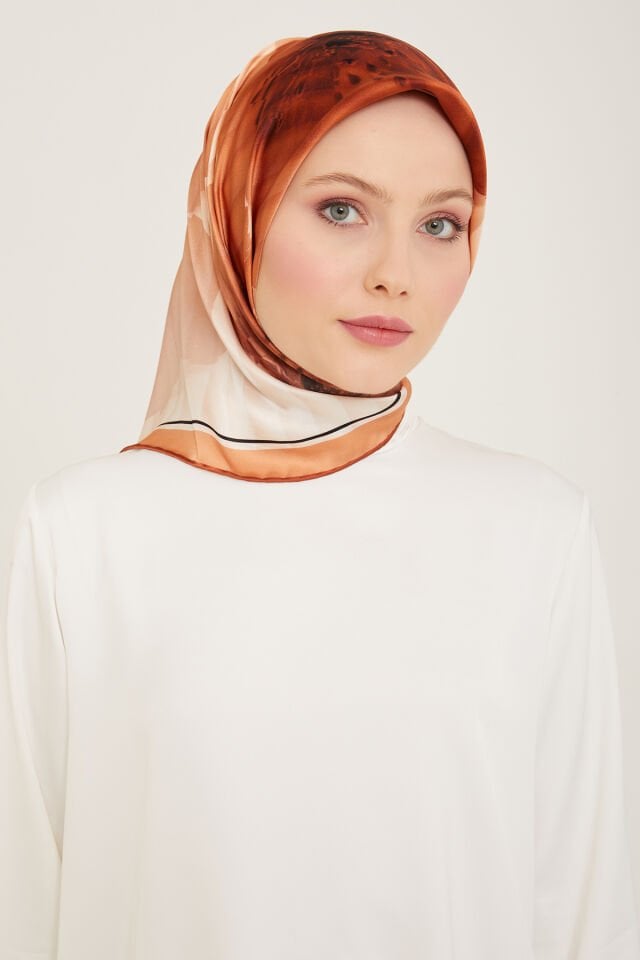 Armine İpek Eşarp 2024 İlkbahar-Yaz - 9100D-01- Sura