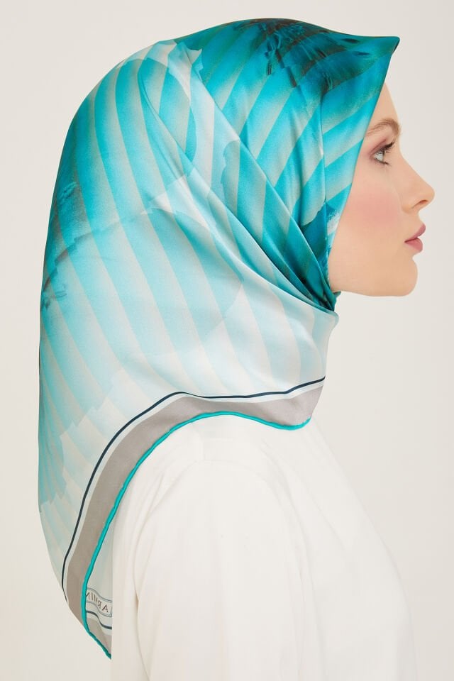 Armine İpek Eşarp 2024 İlkbahar-Yaz - 9100D-34- Tivil