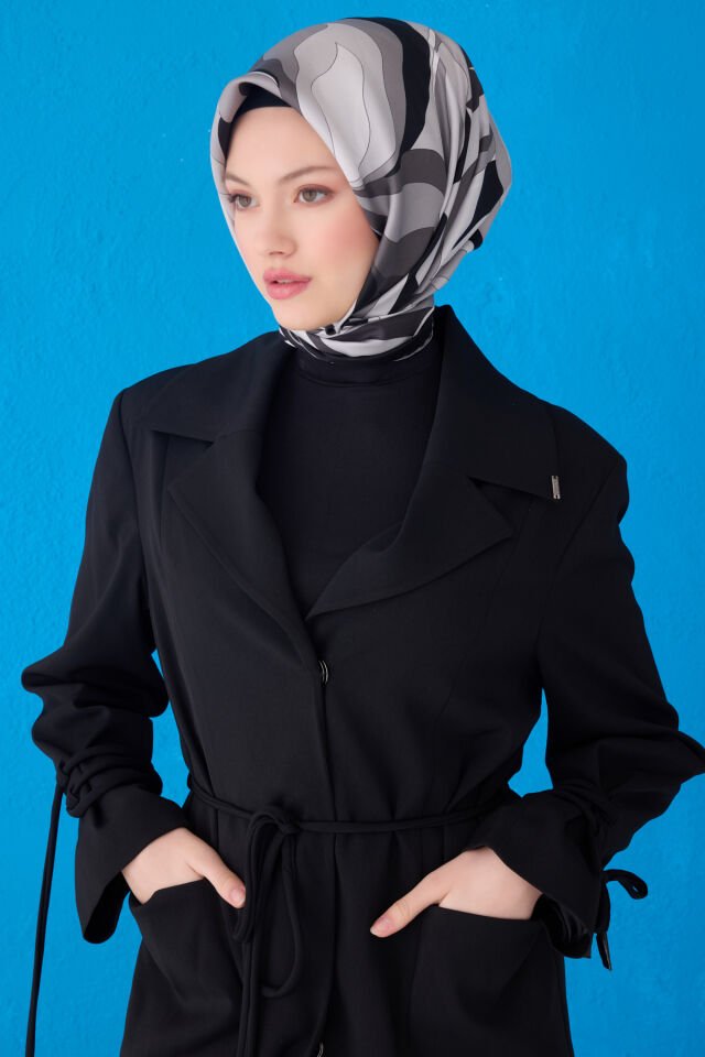 Belli İpek Eşarp 2025 İlkbahar-Yaz - 4108D-90 - Tivil