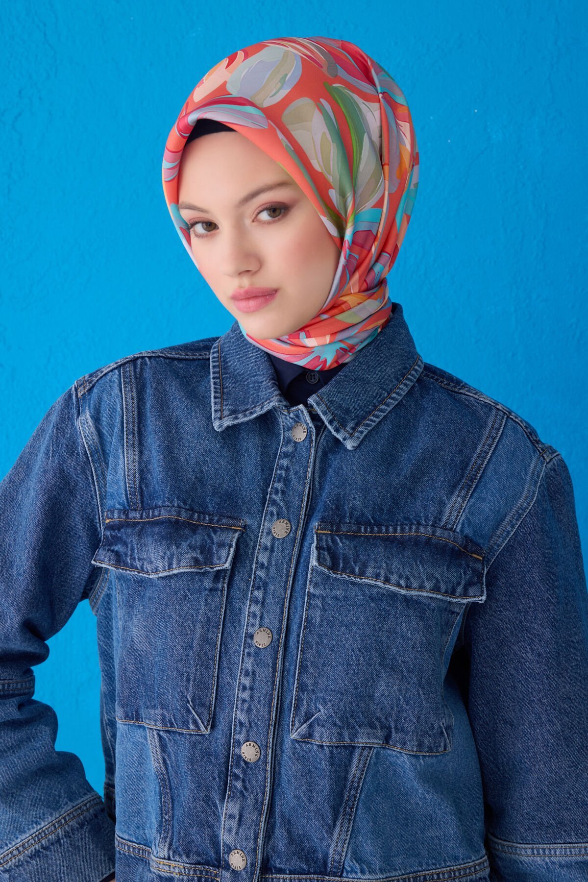 Belli İpek Eşarp 2025 İlkbahar-Yaz - 4107D-08 - Tivil